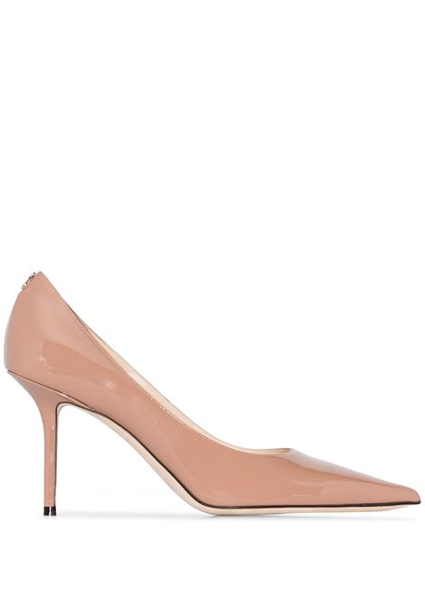 Beige Love 85mm patent leather pumps Jimmy choo - women JIMMY CHOO | LOVE85PWJPNK